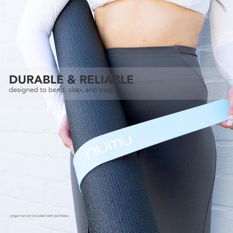 Numu Store Yoga Mat Strap Slap Band - Easy Snap On to Keep Exercise Mat Tightly Rolled and Secured for Yoga Mat Storage and Travel - Image 5